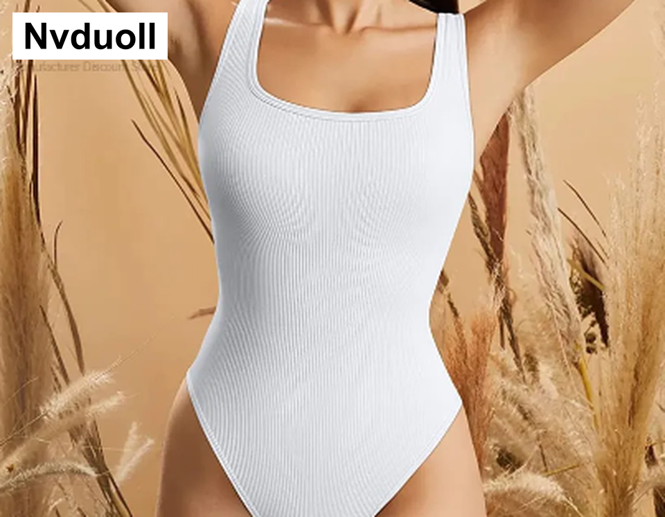 Bodysuit for Women Tummy Control Shapewear Thong Seamless Body Shaper Tank  Tops